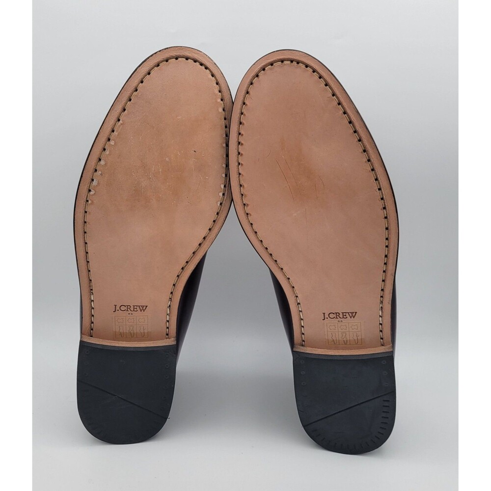 J. CREW Classic Leather Penny Loafer Wine Mens Size 11 - Picture 10 of 11